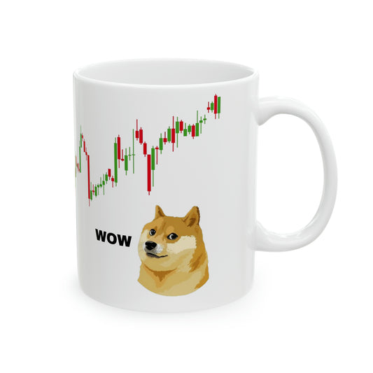 Bullish on DOGE Coffee Mug, 11oz